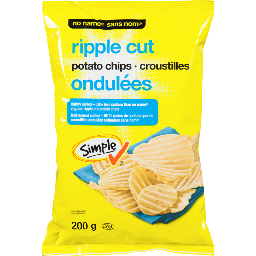 No Name Chips Lightly Salted 200g