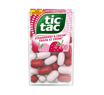 Tic Tac Strawberries and Cream Flavoured Mints